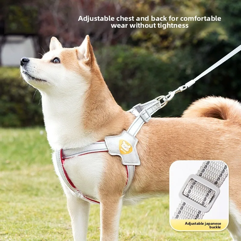 

Y Shape Dog Harness Lightweight No Pull Reflective Adjustable Padded Vest Medium Large Dogs Shiba Inu French Bulldog Outdoor