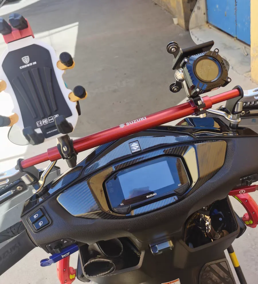 Universal Crossbar Handlebar Adjustable Extender Bar For Motorcycle Scooter ATV Mount Bracket of Phone Holder Balance Cross Bar