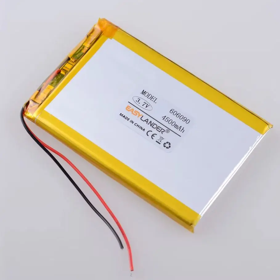 5pcs/Lot 606090 3.7V 4500mAh Lithium Li-ion Lipo Polymer Battery 306090 406090 506090 706090 806090 906090 106090 126090