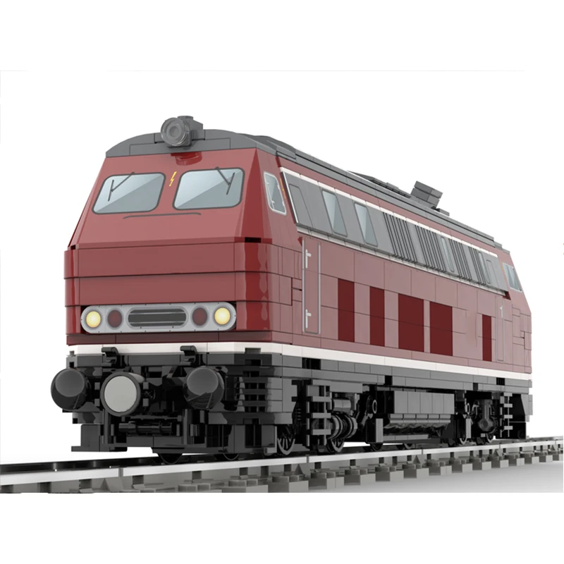 قاطرة الديزل الكهربائية BR218 MOC اللبنات نموذج لتقوم بها بنفسك الطوب التكنولوجيا الإبداعية الجمعية عرض اللعب الهدايا 1142 قطعة