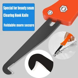 Gap hook knife for cleaning the joints of ceramic tiles floor tiles to remove fish glue slotting floor gap drill bit repair tool