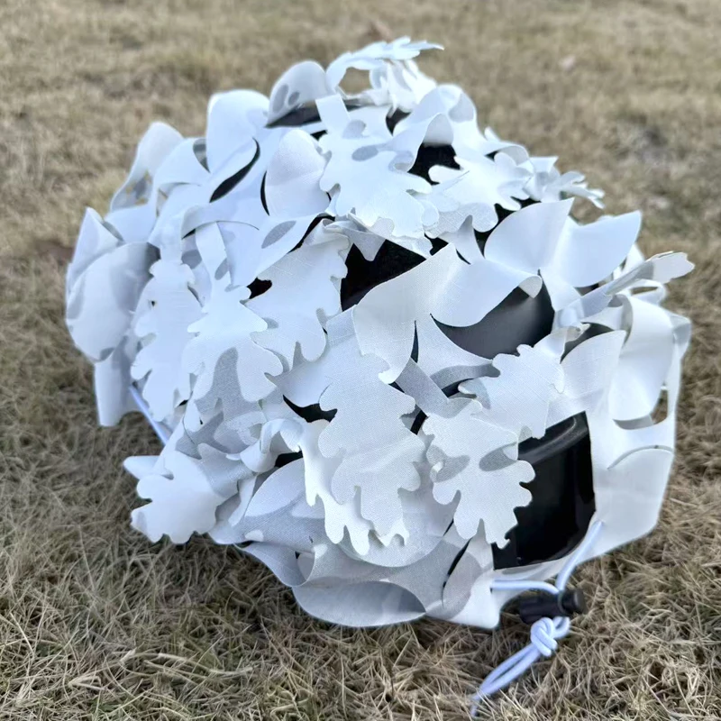 JSDF Japan Self-defence Ground Camouflage leaves Ghillie  Tactical MCAP Camouflage Cap Hunting Cloth Cover For FAST Helmet Scrim