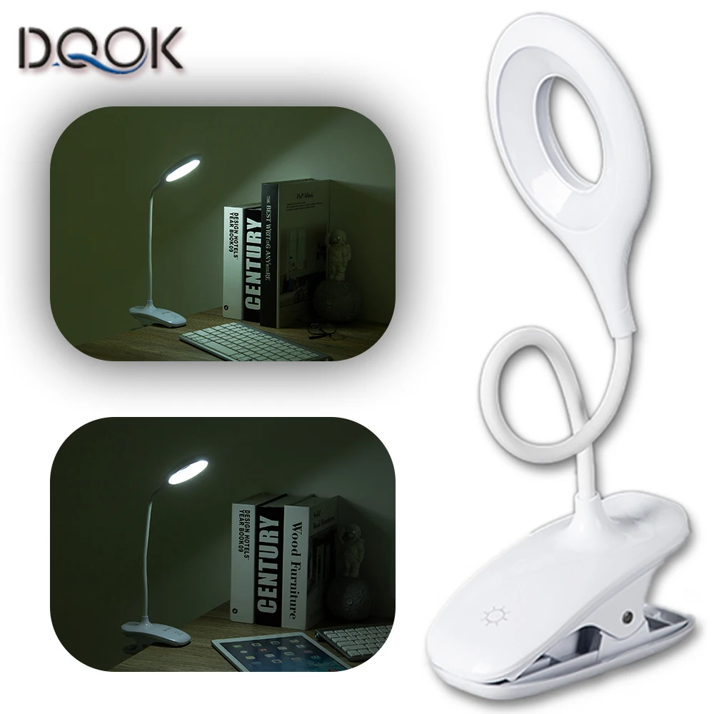 Led Desk Lamp Stepless Dimmable Touch Foldable Table Lamp Bedside Reading Eye Protection Night Light