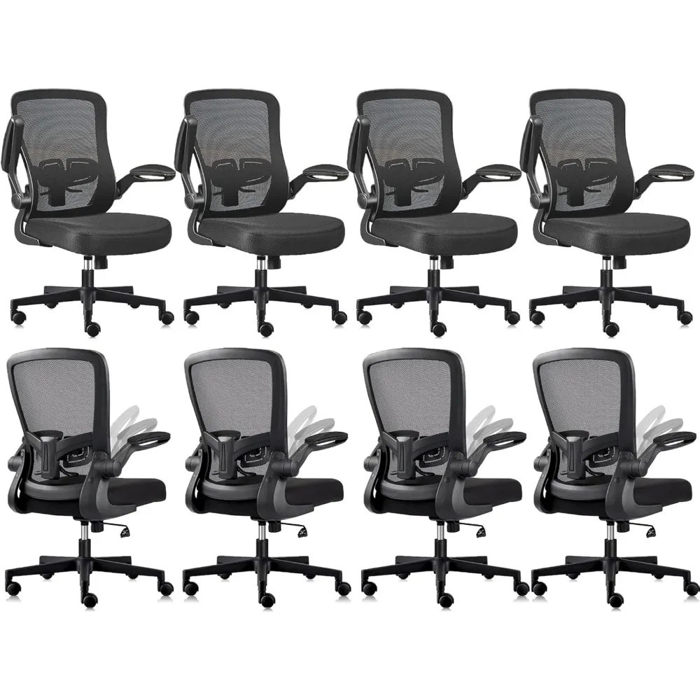 Desk Chairs with Wheels, Ergonomic Mesh Office Chairs Adjustable Height and Swivel Lumbar Support Home Office Chair