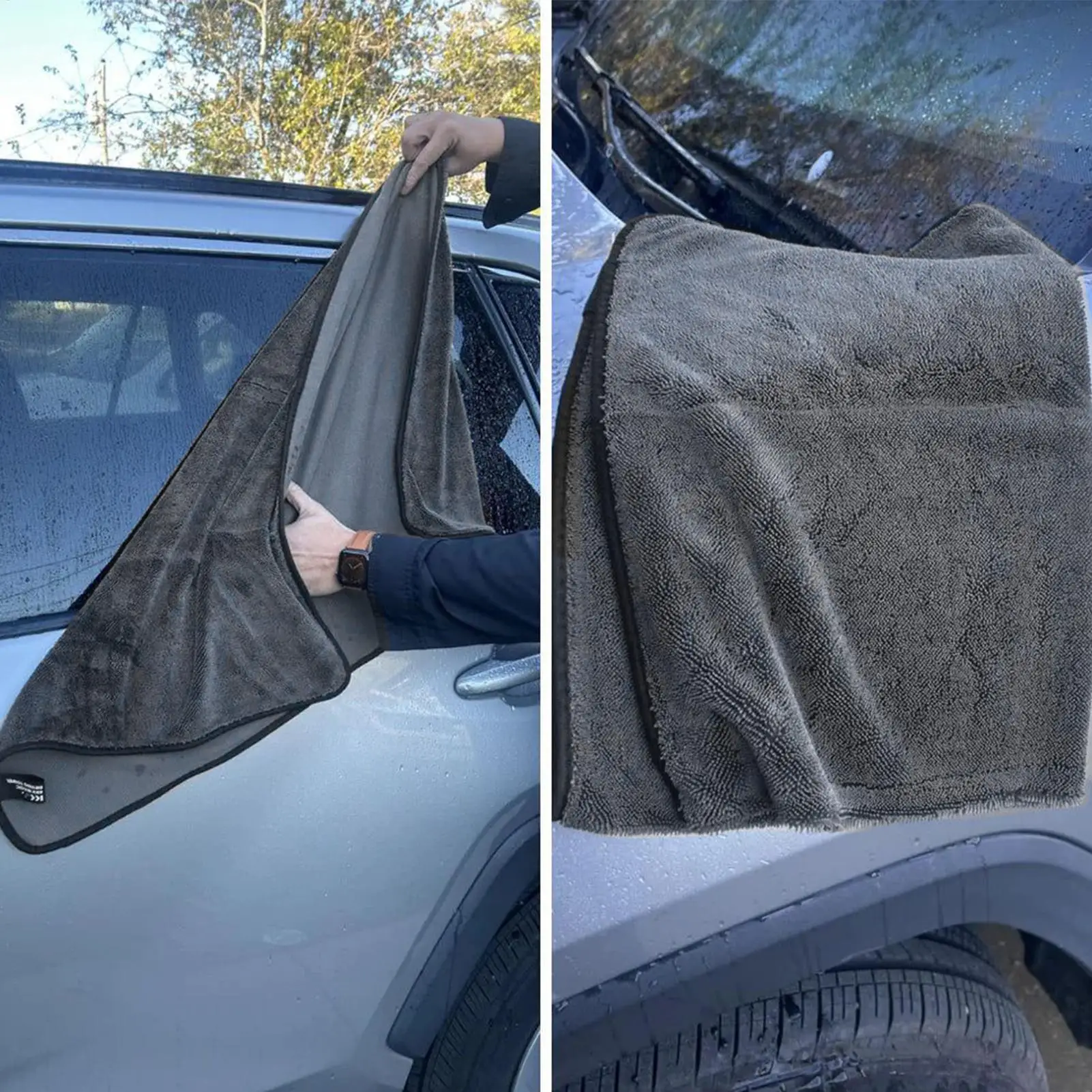 Car Wash Towels Large Scratch Free Absorbent Extra Large Car Wash Towels Drying For SUV RV Sedan Automotive Motorcycle Boat