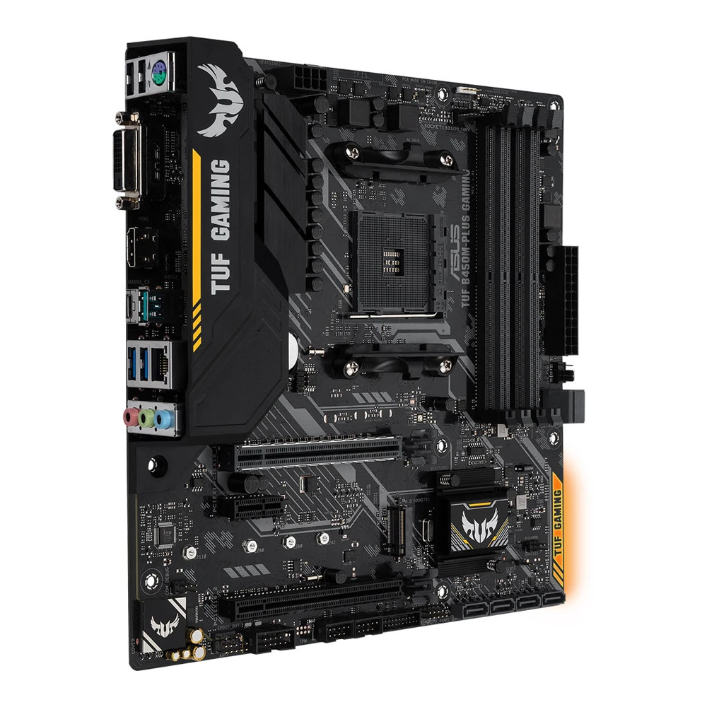 ASUS TUF B450M-PLUS GAMING Motherboard Support Ryzen 5 5600 5600G R7 5700X3D CPU 4xDDR4 128GB HDMI Dual M.2 RGB AM4 Mainboard