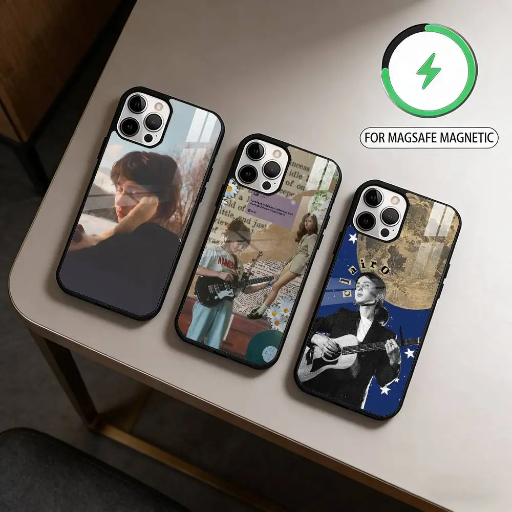 

Singer C-Clairo Charm Phone Case For iPhone17,16,15,14,13,12,11 Plus,Pro Max Magnetic For Magsafe Wireless Charging