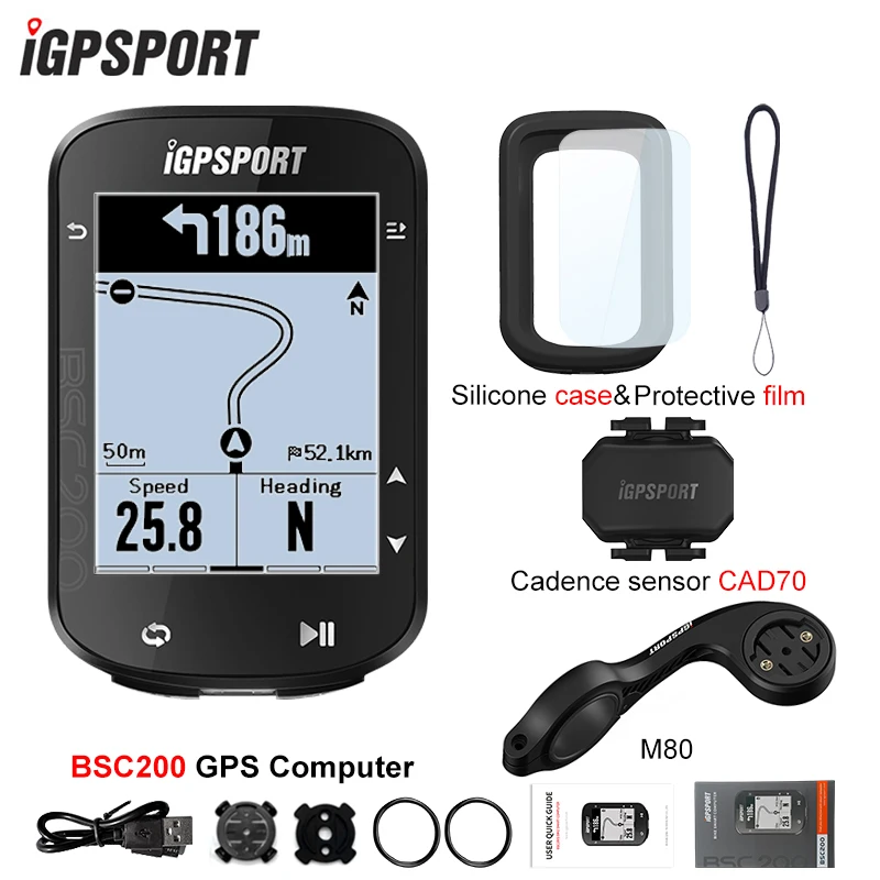 iGPSPORT BSC200 Bike Computer Route Navigation Wireless GPS