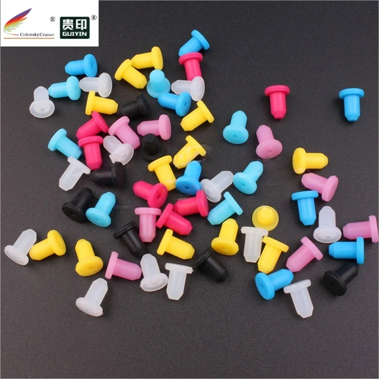 4mm Solid Silicone Sealing Plug for Printer Ink Cartridge Refill Air-Tight CISS Accessories Leakproof Rubber Stopper 200pcs