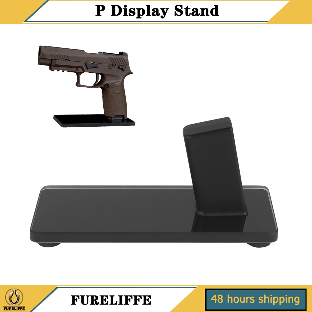 

Подставка для охотничьего пистолета, нескользящий коврик, простая установка, декоративные предметы и реквизит, уход за изысканным стеклянным основанием, кронштейн для хранения