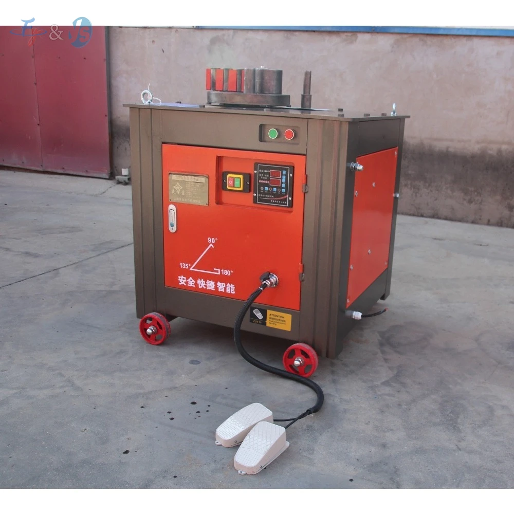 High Efficiency CNC Automatic Portable Rebar Bender 4-36mm Steel Bar Stirrup Hoop Bending Machine Construction Tools