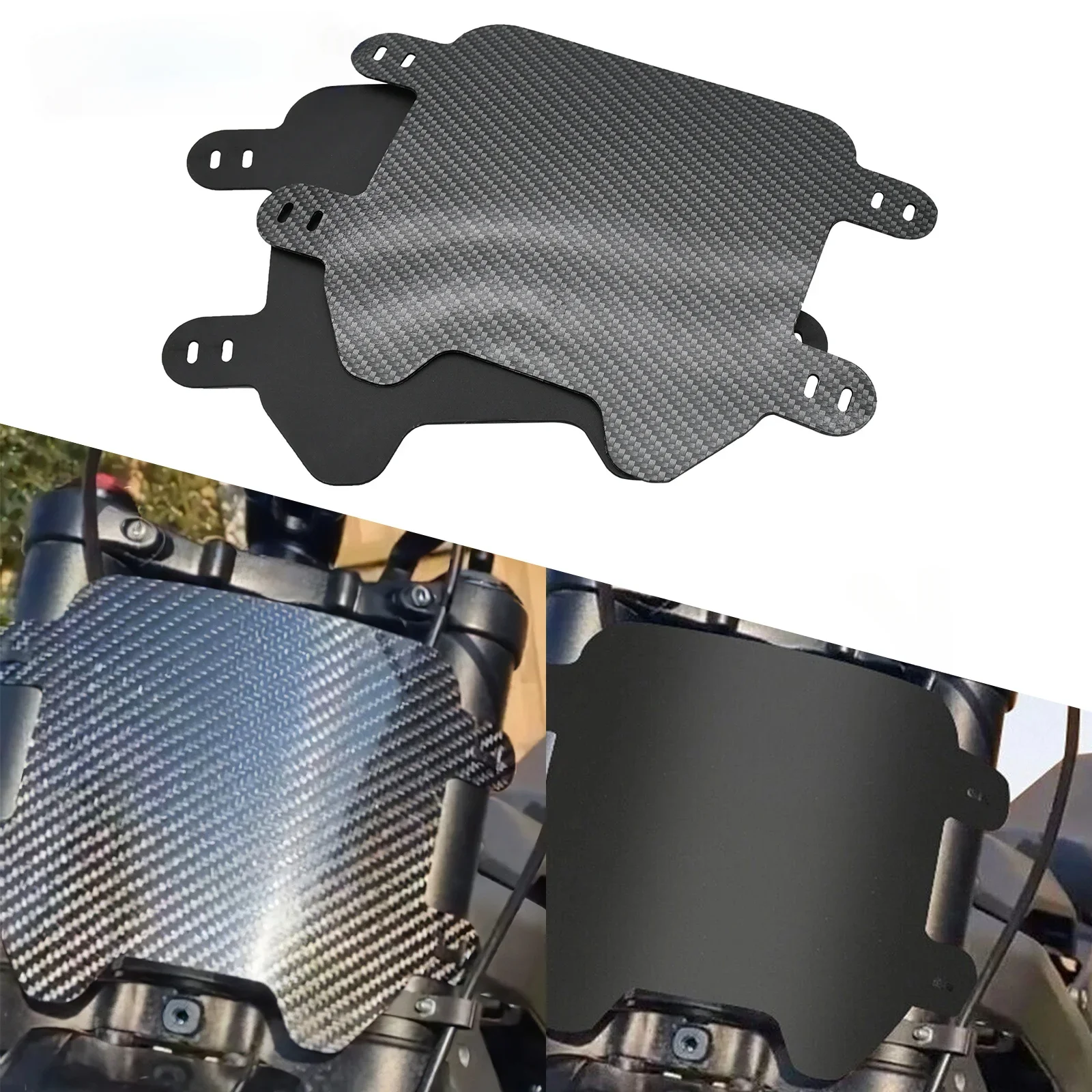 Motorcycles Parts Front Number Plate Liecense Plate carbon fiber pattern  Handlebar Bar grip For Surron Sur-Ron Light Bee Light