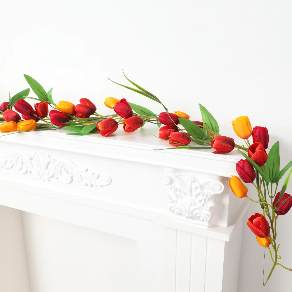 Artificial Tulip Garland Fake - Home Decor Tulip review and price