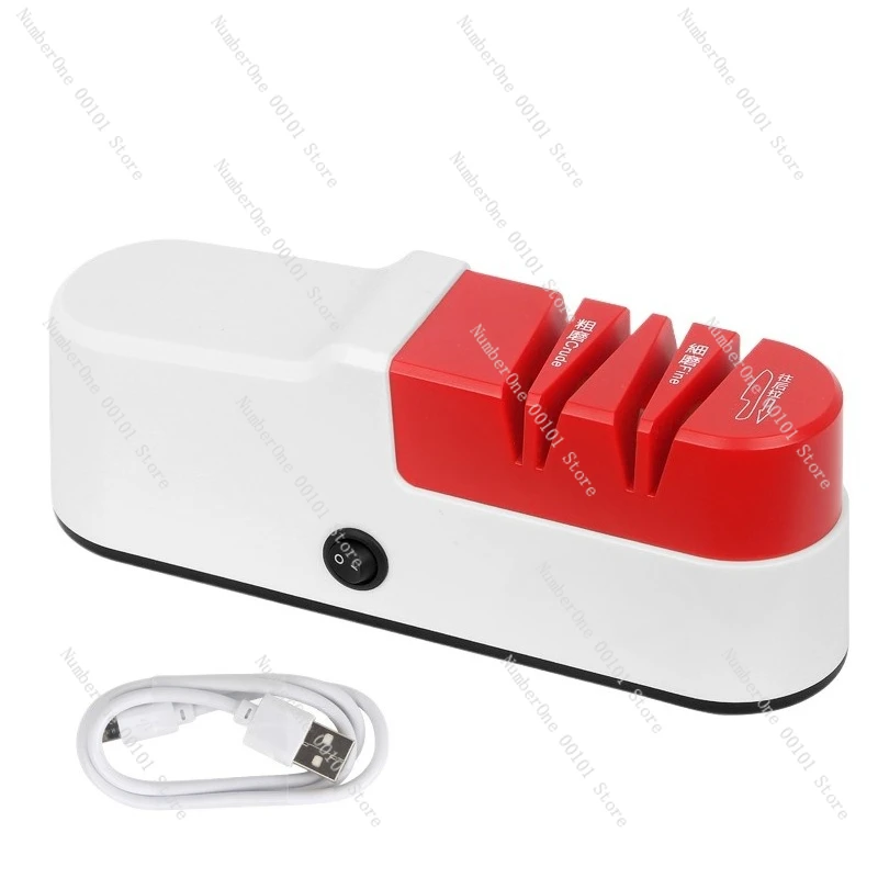 Household small quick knife sharpener | Fully automatic kitchen electric sharpener