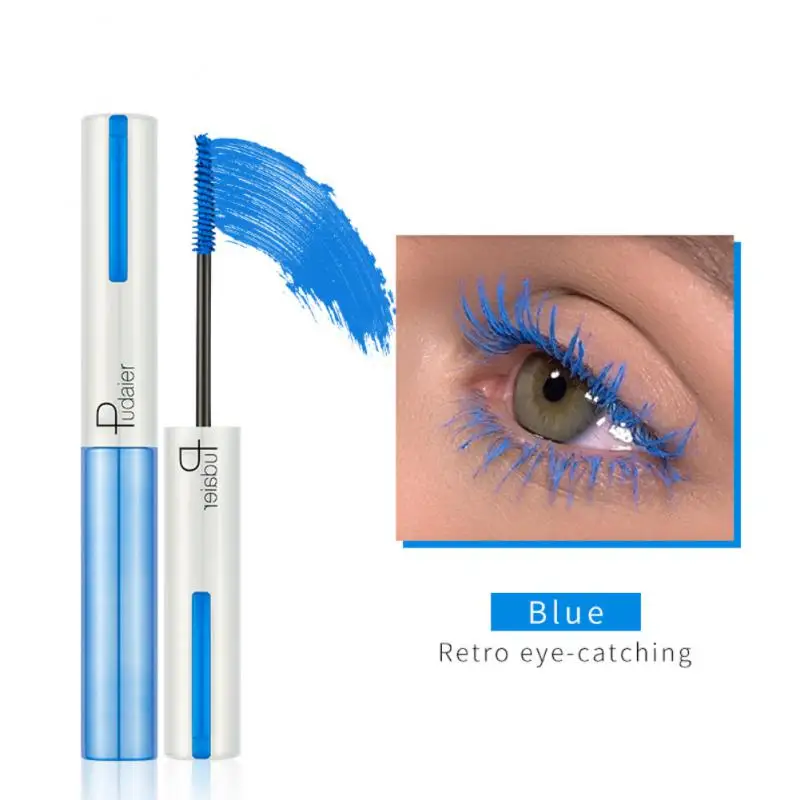 Fashion White Mascara Makeup 4D Silky Natural Long Lash Mascara Wodoodporny tusz do rzęs Gruby, trwały, podkręcający tusz do rzęs Rimel