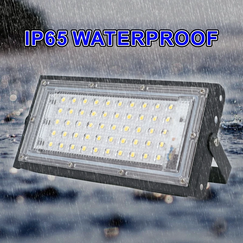 Foco Reflector Led para exteriores, farola impermeable IP65, iluminación de paisaje, 50W, CA 220V 230V 240V