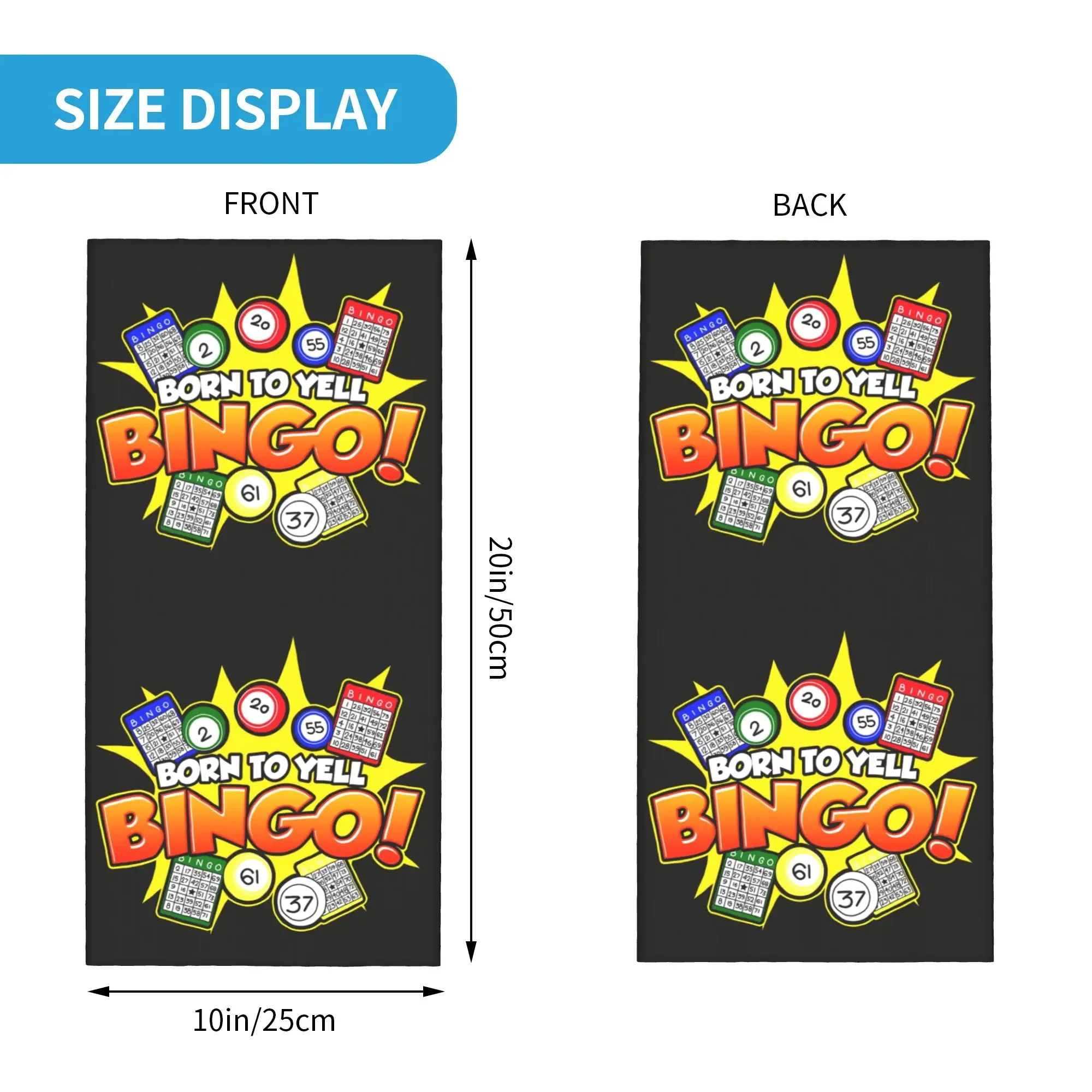 Bingo Paper Game Neck Gaiter Women Men Windproof Winter  Bandana Scarf for Ski