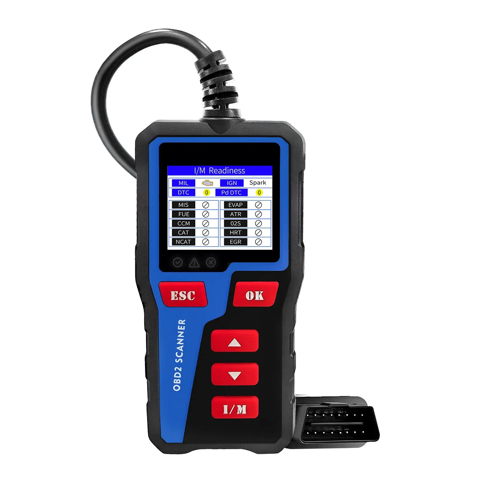 OBD2 Scanner Professional LED Display Handheld Plug Play Cars Code Reader