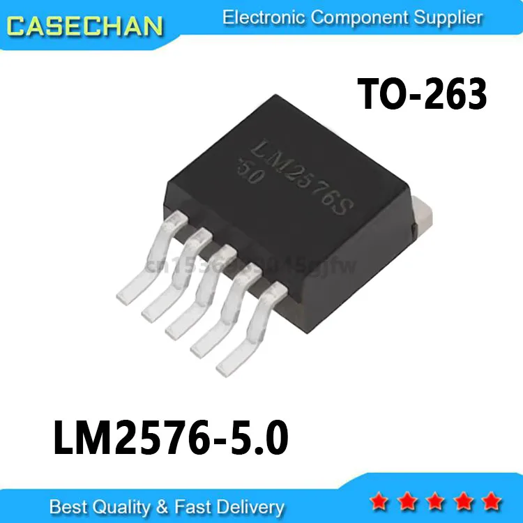 100pcs LM2576S-5.0  LM2576SX-5.0 LM2576-5.0 5V TO-263