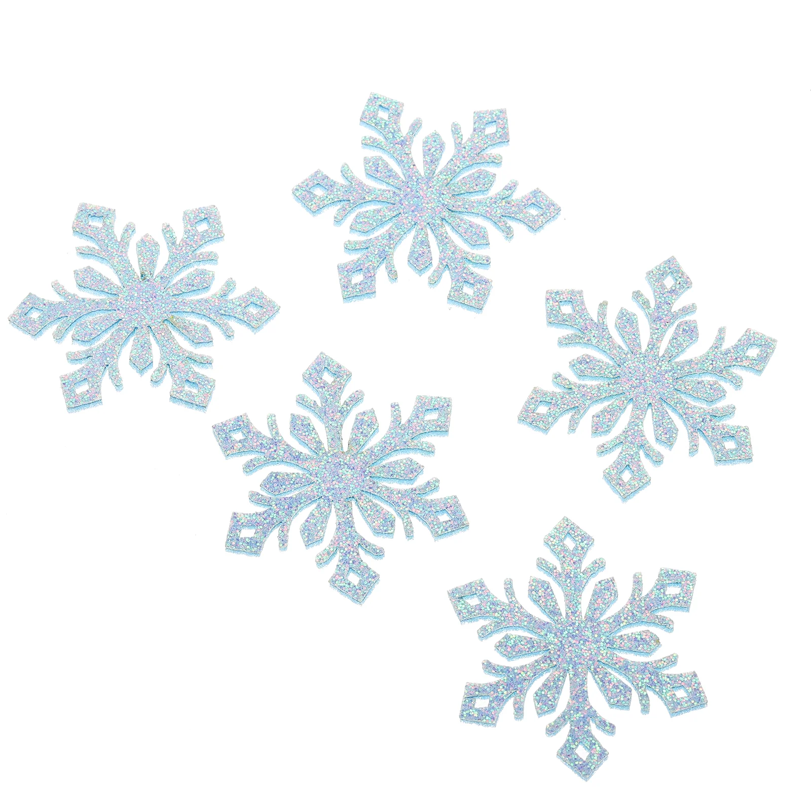 30 Pcs DIY Decorative Snowflakes Headdress Material Accessories Hair Clip Hairband Part Hairpins Children