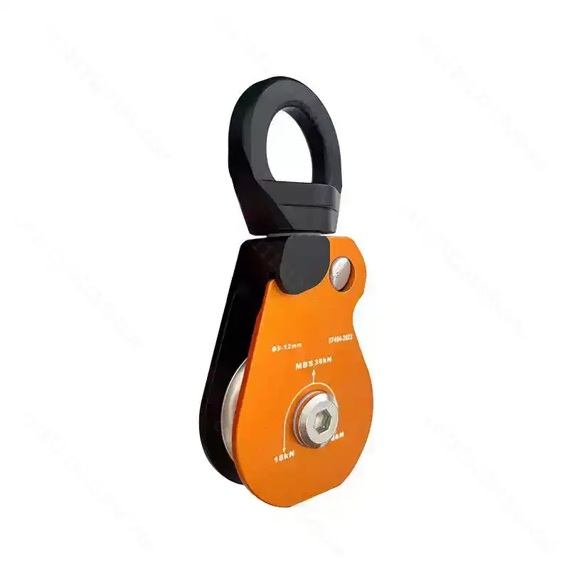 Single Double Outdoor Pulley Block Swivel Anti-Twist Connector Anti-Tangle Design Wire Rope Traction Lifting Hardware Accessory