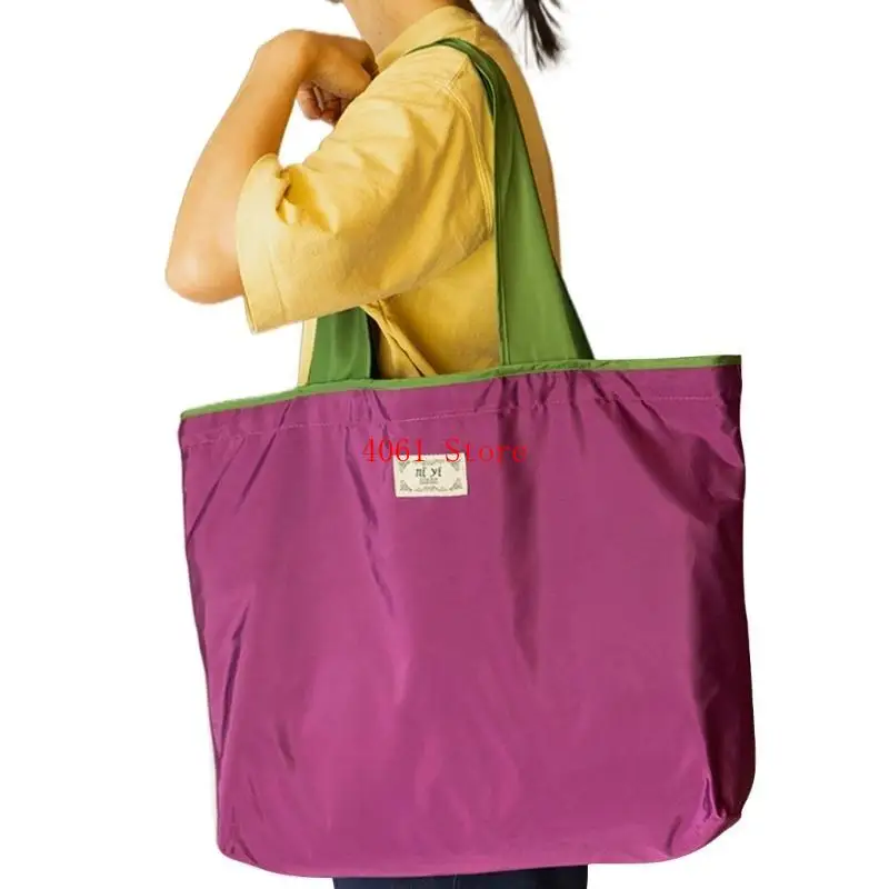 

Portable Shoulder Bag Large Capacity Shopping Bag Reusable Grocery Bag Foldable Handbag Drawstring Vegetable Fruit Bag