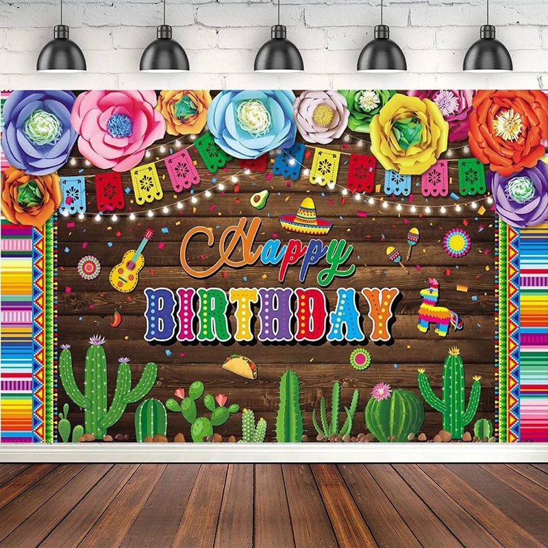 

Фон для фотосъемки Мексика Cinco De Mayo Fiesta тематический фон для украшения вечеринки в честь Дня Рождения портретный баннер для съемки