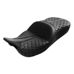 Motorcycle Black Rider Driver & Passenger Seat For Harley Touring Street Glide Road King Electra Glide Road Glide 2009-2023 2016