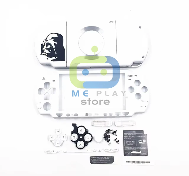 コンソールの交換用ハウジング,Sony Psp2000 psp 2000用の黒/白/銀色のハウジング