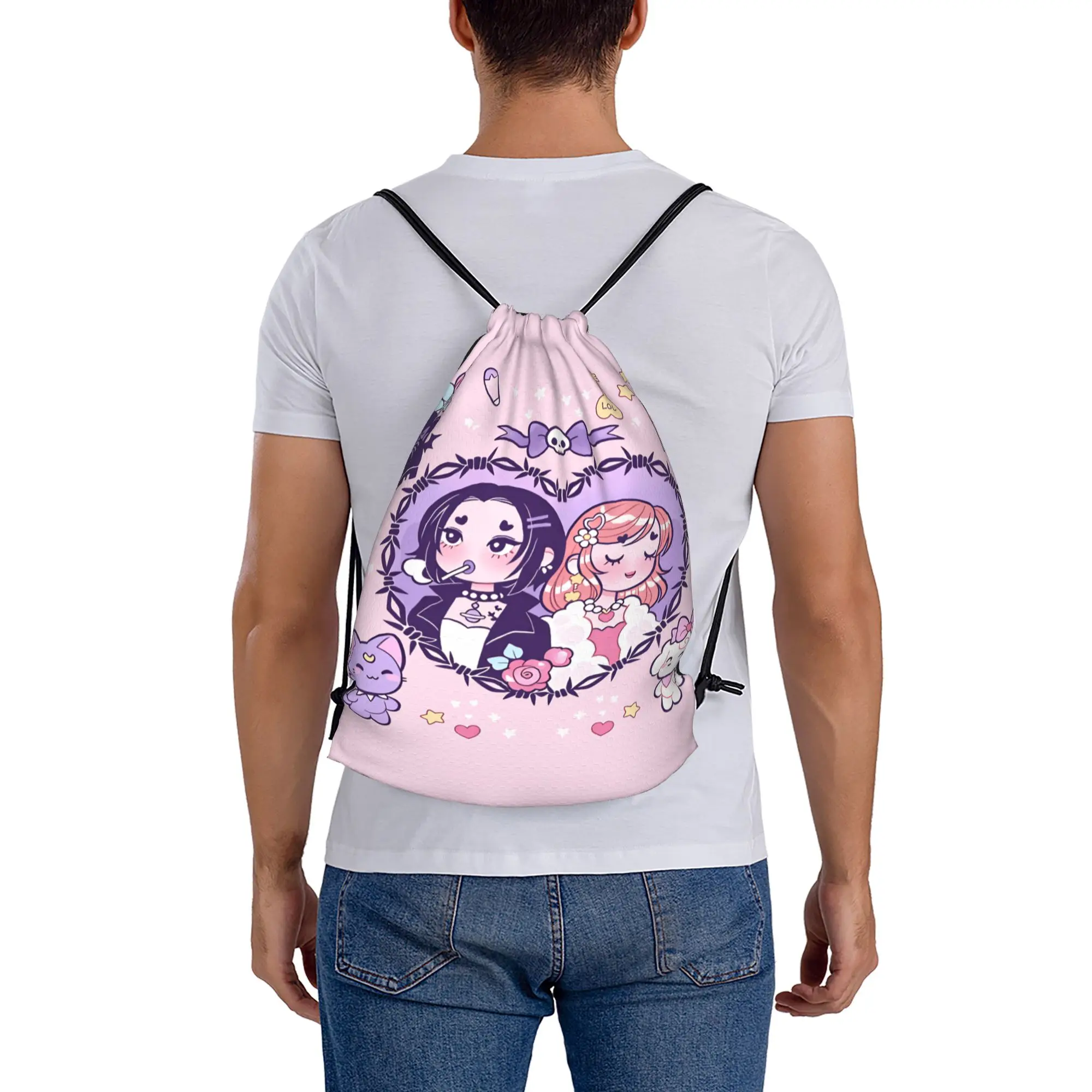 Drawstring Bag Nana Osaki Comics Backpacks  Foldable Foldable Sports Sackpack String Bags For Men