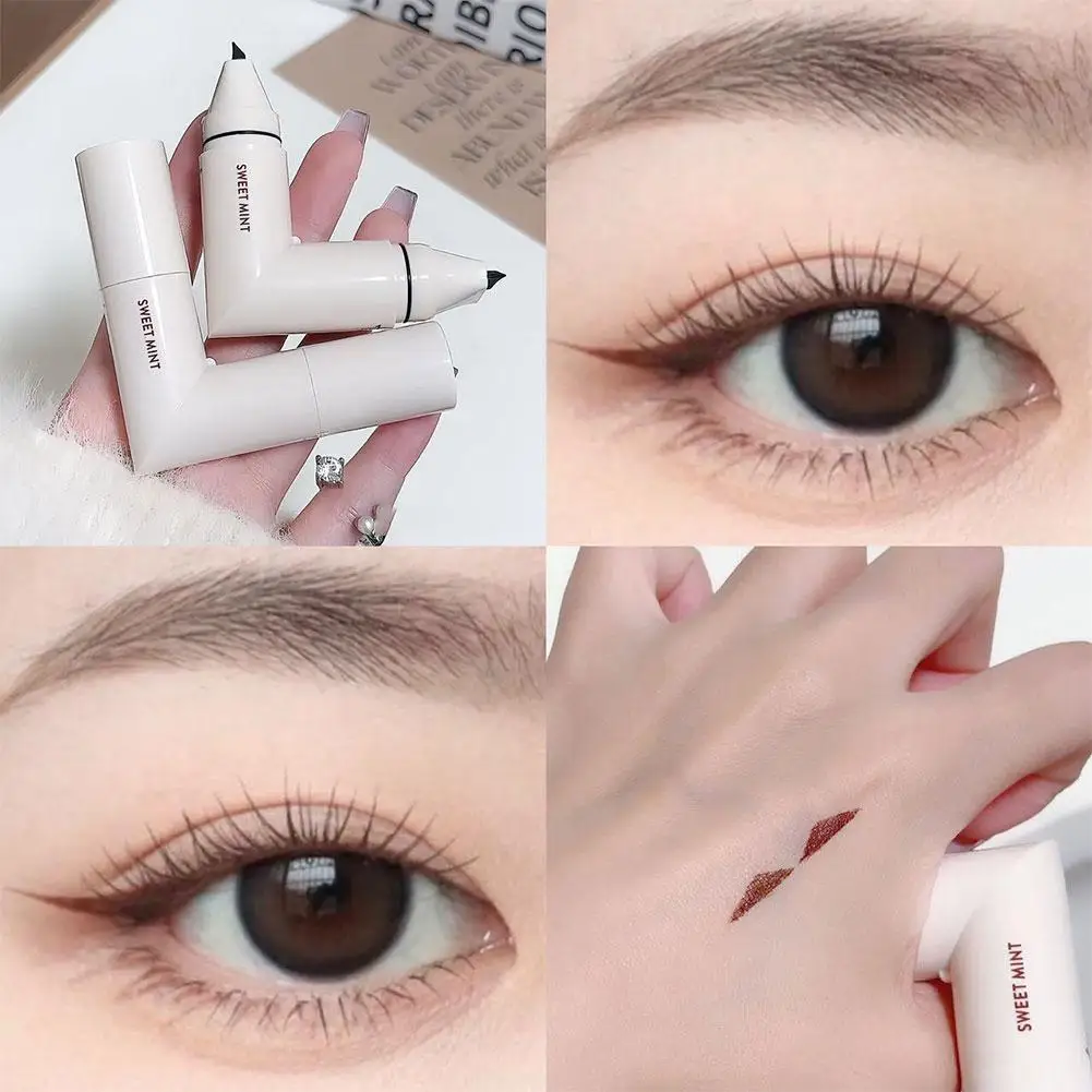 Quick Wing Eyeliner Stempel Pen 2-in-1 Geïntegreerde Nauwkeurige Omtrek Signet Langdurige Veegvaste Oogmake-up Cosmetica