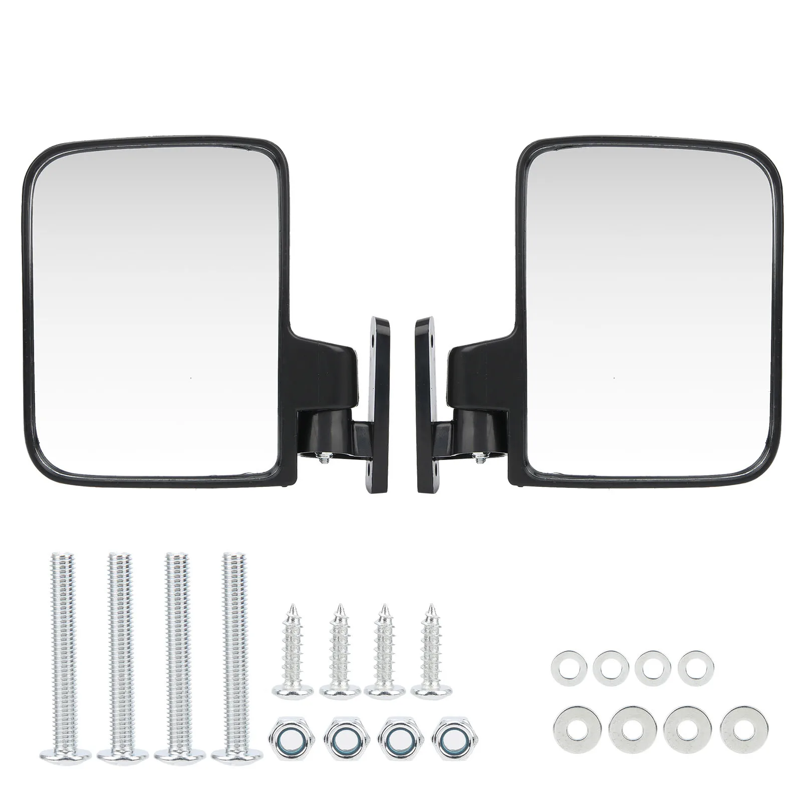 

Folding Side View Mirror, Club Car Side View Mirror Convex Rearview Mirrors Easy Installation Fit for Yamaha