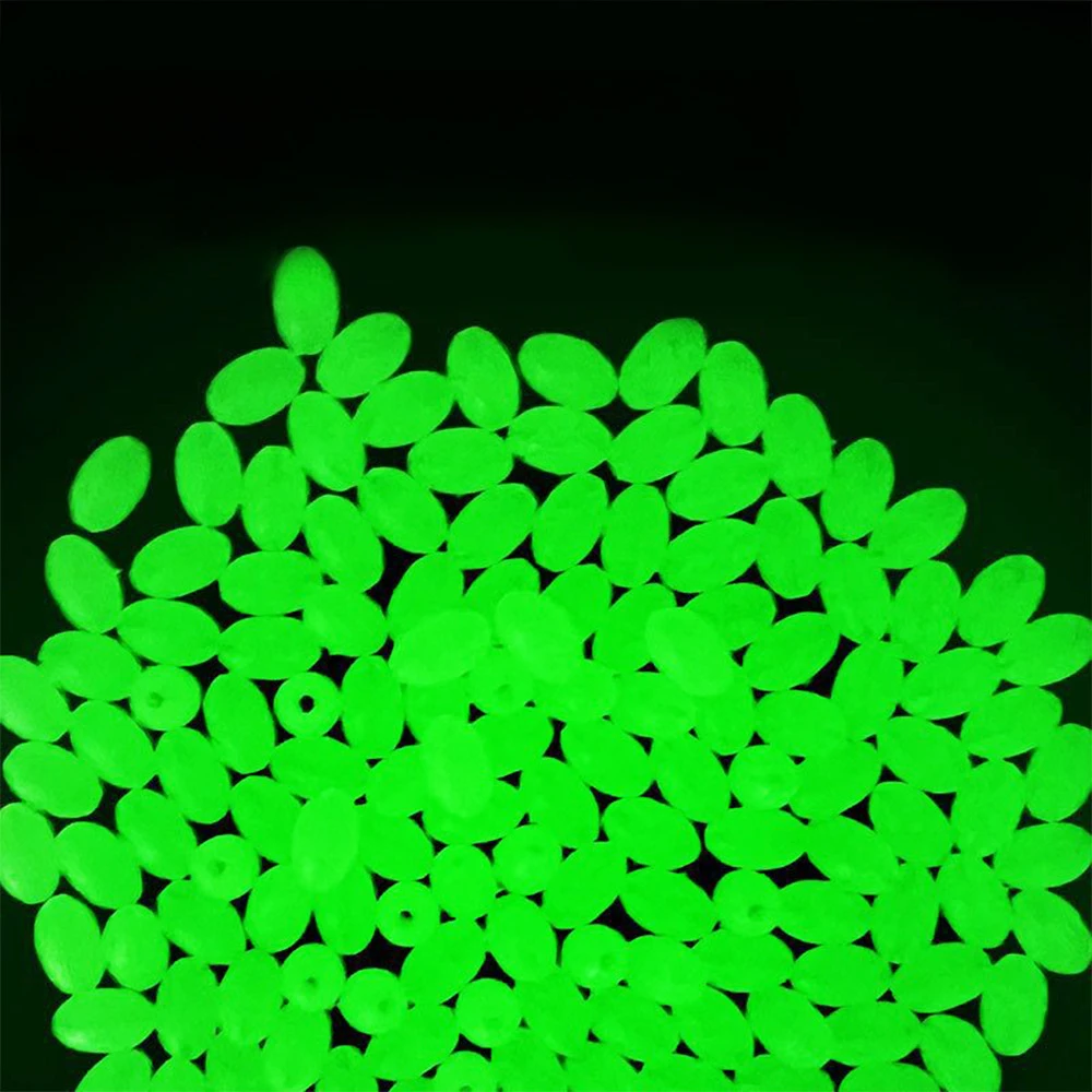 Ackibbik 375pcs/box Luminous Fishing Beads Sea Fishing Accessories Soft Worms Glow Sea Fishing Lure Bait Night Fishing Bead - view 6