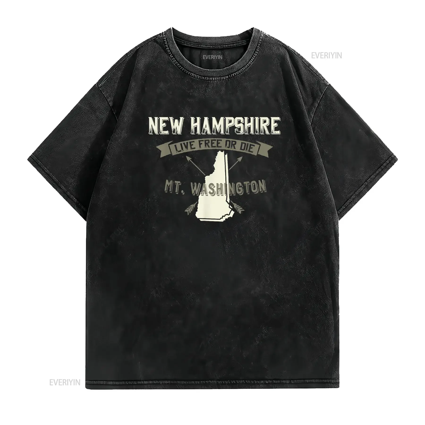 Vintage Mt Washington New Hampshire T Shirt vintage Washed designer clothes Unisex Stretched Casual Soft Comfortable graphic