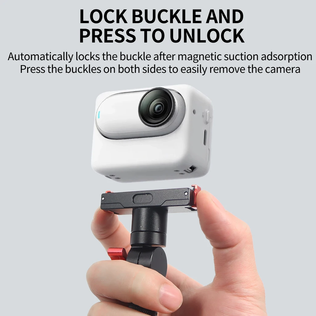 360° Schwenkbarer Schnellverschluss-Stativ-Kugelkopfadapter ARRI-Ausrüstung Magnetische Halterung für GoPro13 Insta360 DJI Action Pocket 4 Kamerahalterung – Detail 13