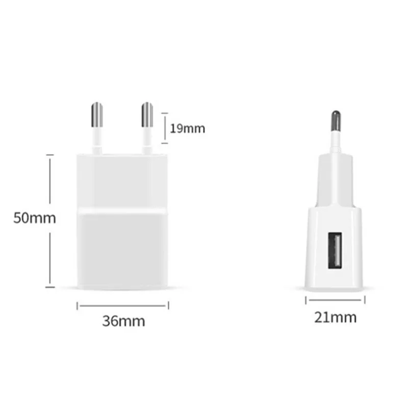 Universal EU Plug 5V1A Dual USB Charger Mobile Phone Travel Wall Power Adapter Portable EU Plug For iPhone Xiaomi Huawei OnePlus view 6
