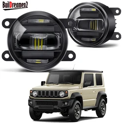2IN1 Design Fog Light Assembly with DRL For Suzuki Jimny JB64 JB74 2018 2019 2020 2021 2022 2023 Car LED Fog Driving Lamp H11