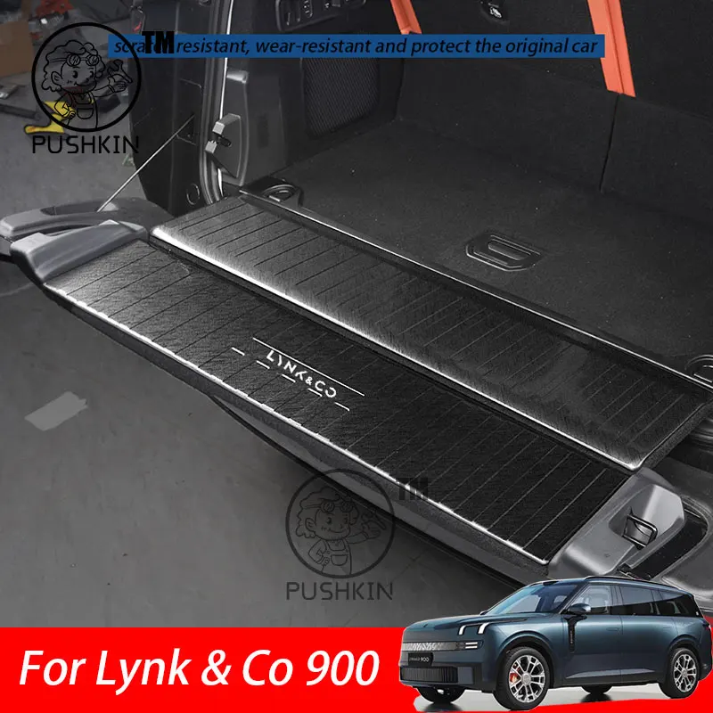 

For Lynk & Co 900 2025 2026 Car Rear Trunk Inner Bumper Plate Guard Stainless steel Protector Accessories