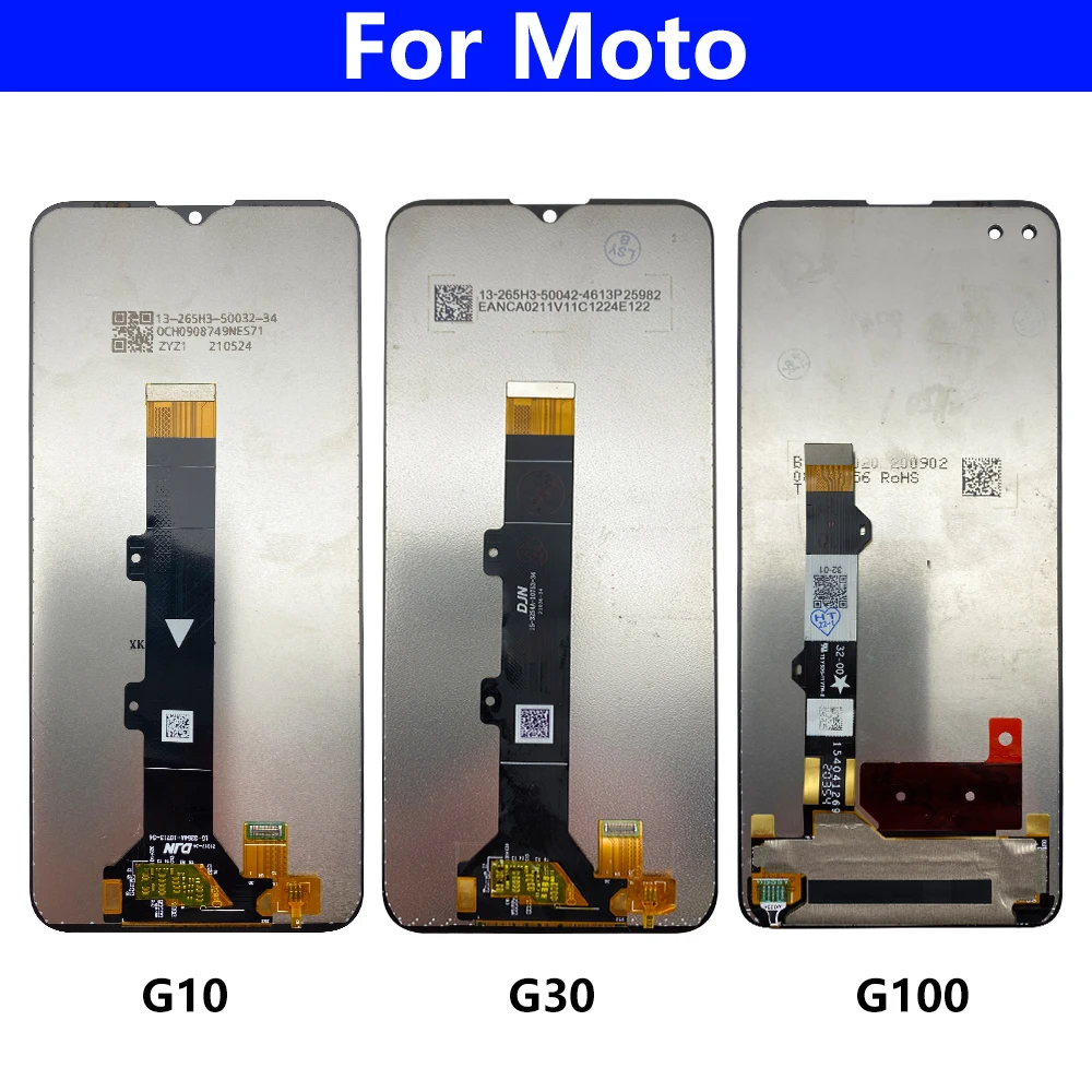 LCD Display Touch Screen Replacement Digitizer Assembly For Motorola Moto G10 G30 G100 G7 G8 G9 Power Play Plus