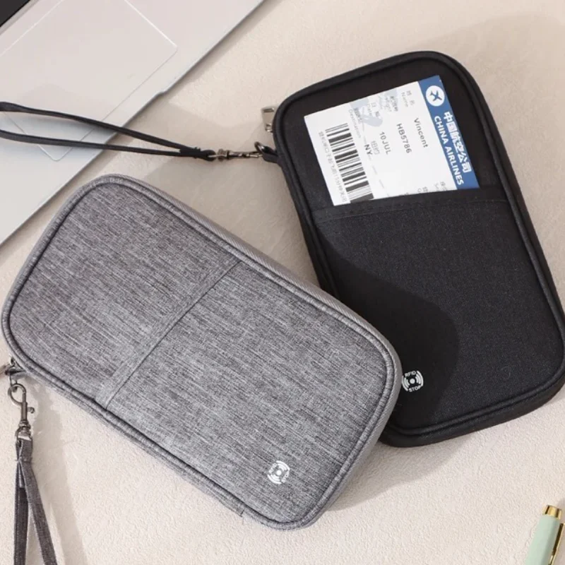 Passport Holder Bag Family Rfid Blocking Passport Wallet Travel Essentials Wallet Travel Document Organizer Credit Cards Case