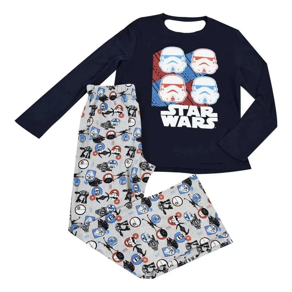Conjunto de Dos Piezas de Star Wars 26, Camiseta de Manga Larga y Pantalones, Atuendo Combinado para Padres e Hijos, para Adultos y Niños