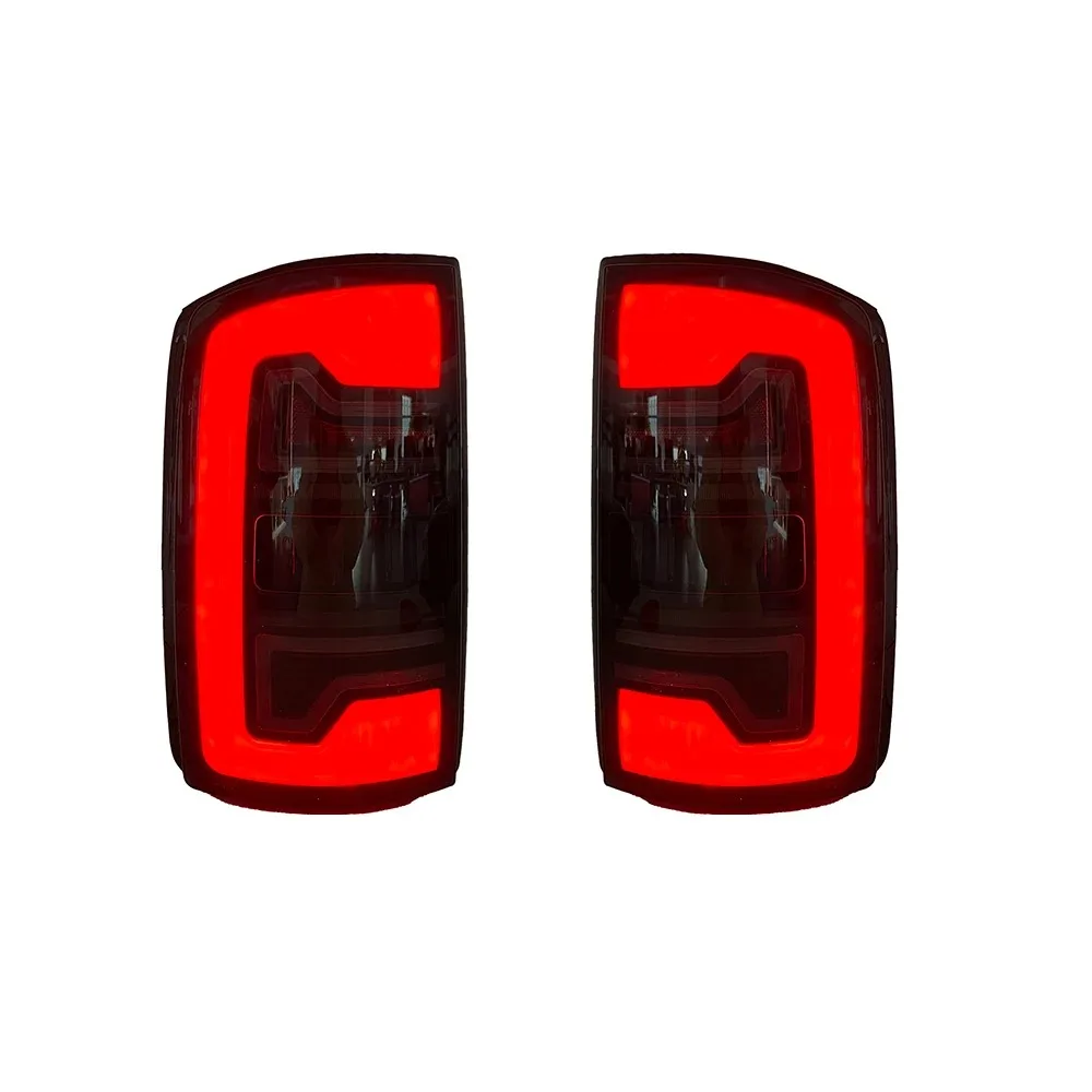 1 Pair Car Exterior LED Taillight For Dodge Ram 1500 2009-2019 Ram 2500 2002-2006 2007-2008 With Yellow Turn Signal Lights