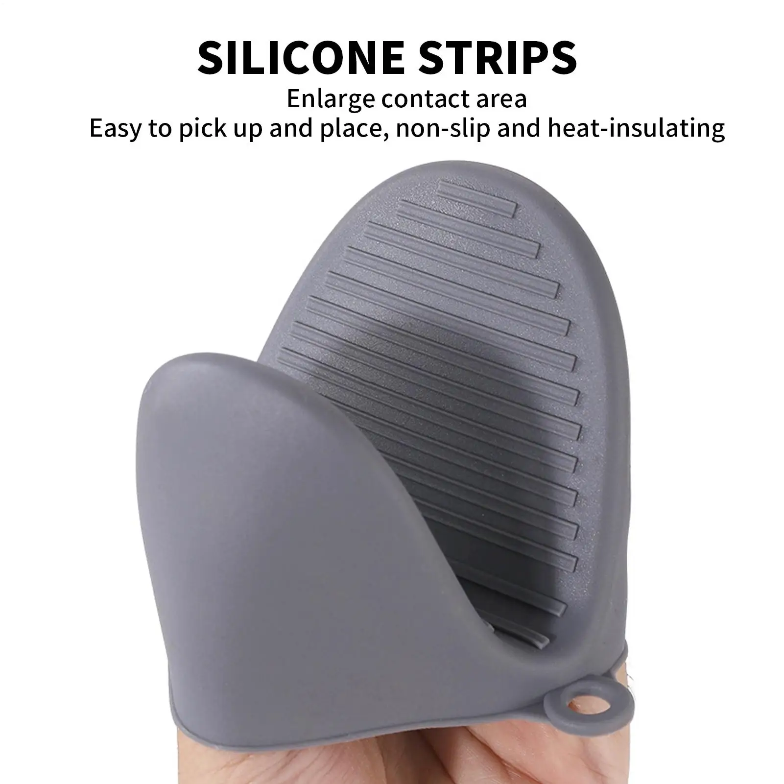 

Silicone Insulated Glove Sets Anti Slip Lengthened Thickened High-Temperature Resistant Kitchen Anti Scalding Device