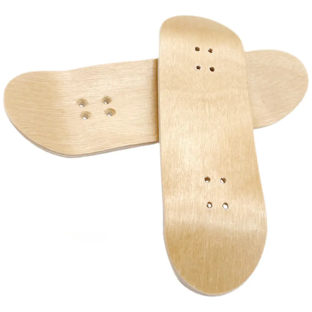 2Pcs DIY Finger Skateboard Deck Replacement Mini Wooden Board for Fingerboard Accessory Lightweight Strong Not Easy to Break