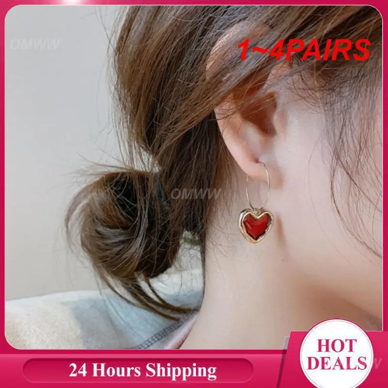 1~4PAIRS Long Earrings Durable Metal Material Versatile Stud Earrings Popular Accessories 925 Silver Stud Earrings Earring