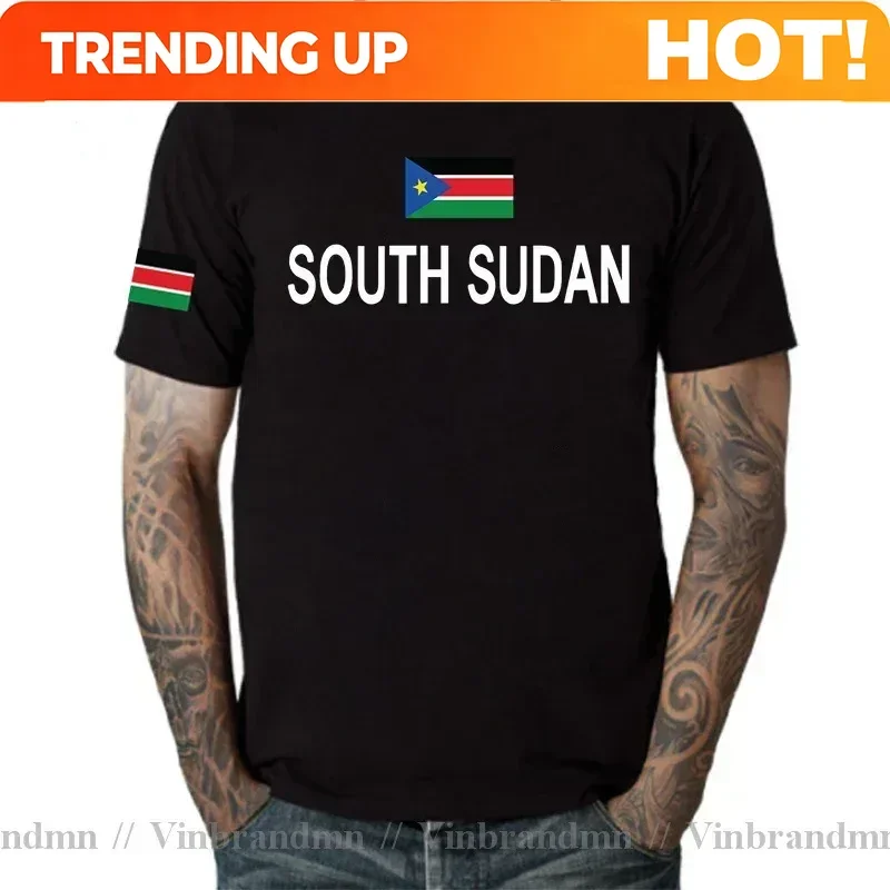 South Sudan men t shirt fashion 2021 jersey nation team cotton t-shirt gyms clothing tees country sporting tshirt Sudanese SSD