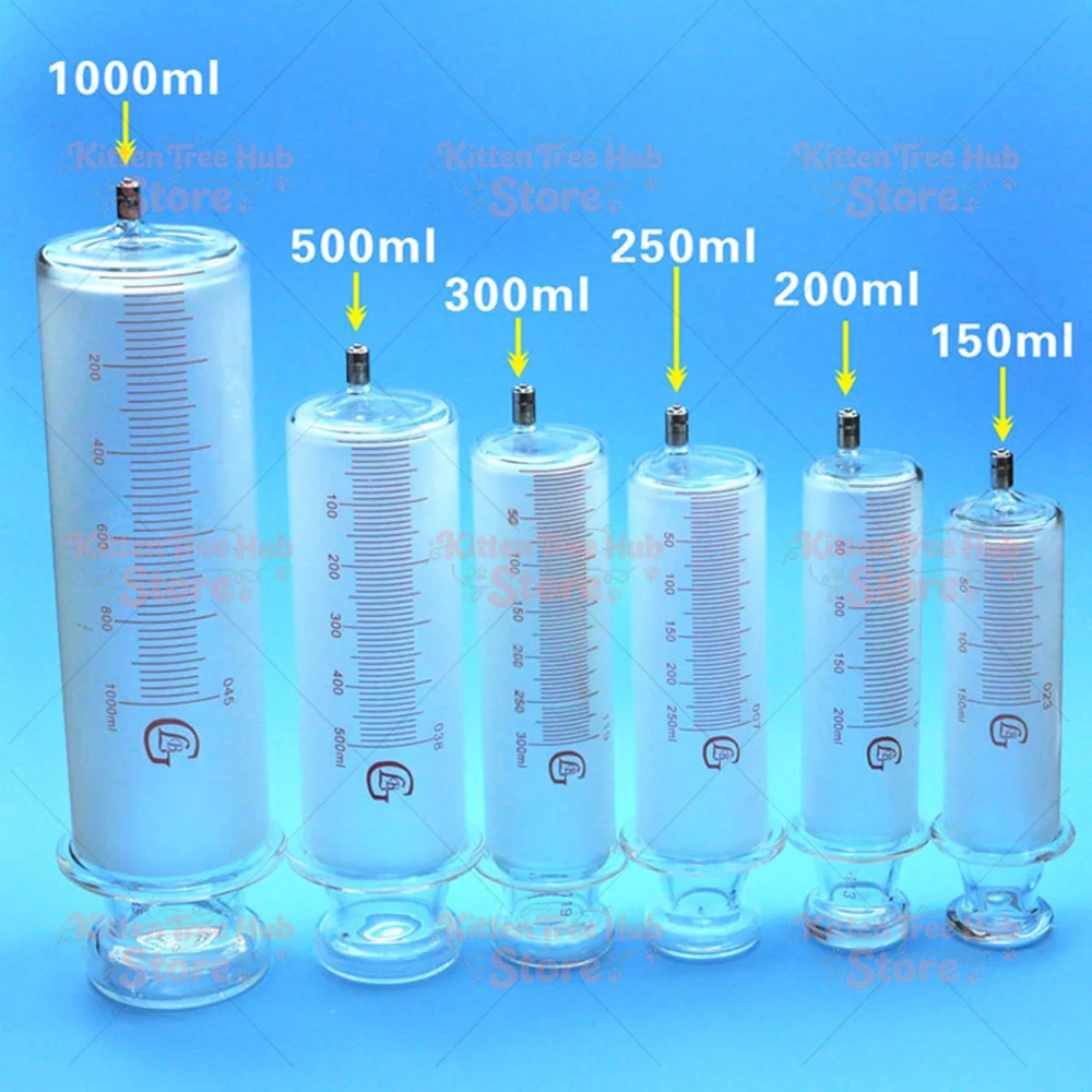 150ml, 200ml, 250ml, 500ml, 1000ml glass syringe, glass syringe, glass syringe perfusion device