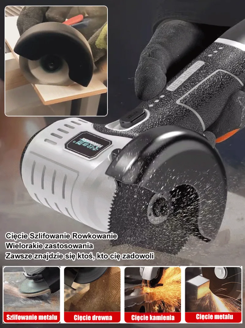 

Mini handheld multi-functional lithium battery mini angle grinder, small grinder, 10,000g cutting machine, mini angle grinder,