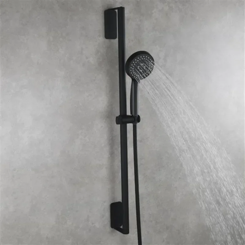 304 Stainless Steel Precision Casting Brushed Bright Shower Head Handheld Shower Head Lift Rod Bathroom Shower Head Bracket