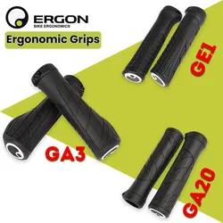 ERGON Bicycle Ergonomics Grips Anti-skid Rubber Mountain Bike Grips With Covers Large Size Bicycle Handlebar Cuffs MTB Grips